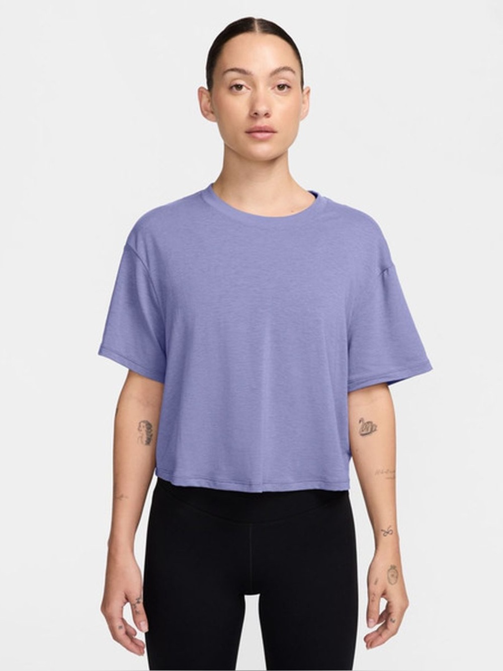 Nike XL One Relaxed Dri-FIT crop top - Lilac Ice
